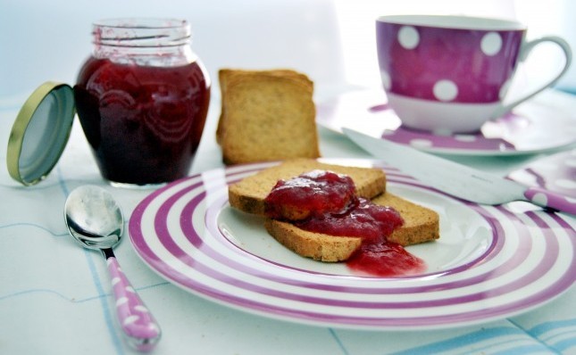 marmellata con mirtilli